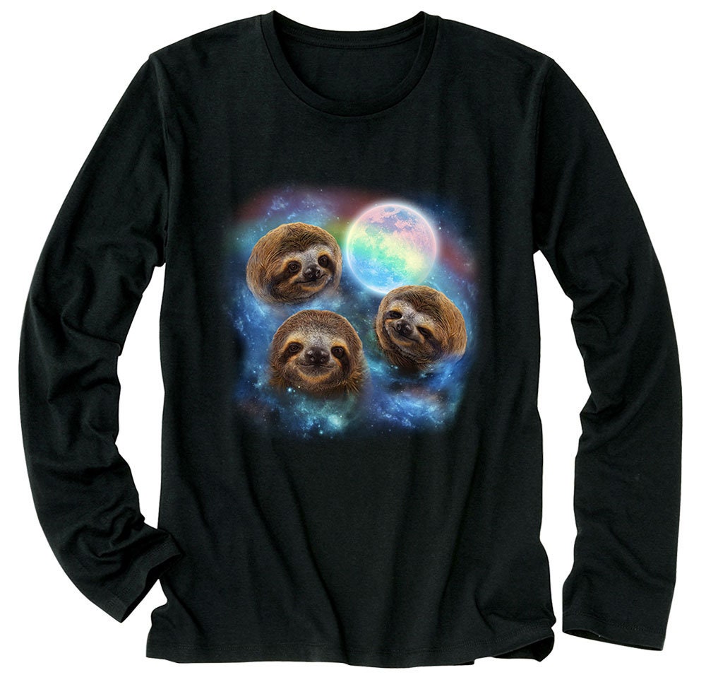 3 sloth moon shirt