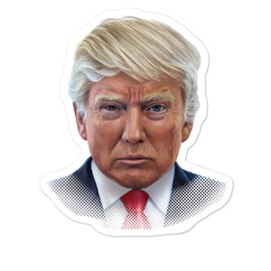 President of the United States - Donald Trump - Bubble-Free Stickers, Laptop Sticker, Phone Sticker, Label or Sticker, FREE SHIPPING
