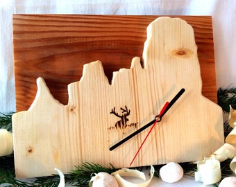 Dolomiti Wooden Clock