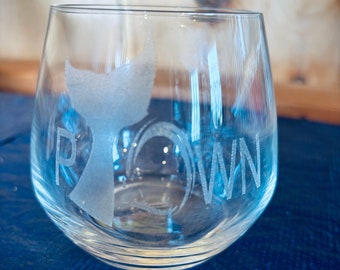 PTown Stemless Glass Laser Engraved Can Be Personalized Great for Wine Bourbon or Spirits