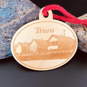 Days Cottages Truro Ornament Made from Sustainable Wood Can Be Personalized