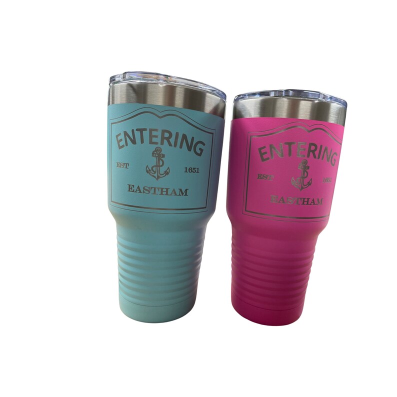 Entering Cape Cod Towns XL Cup Laser Engraved Polar Camel Tumbler - Thumbnail 4