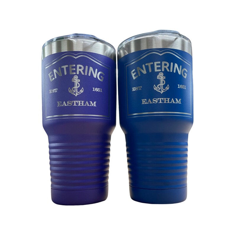 Entering Cape Cod Towns XL Cup Laser Engraved Polar Camel Tumbler - Thumbnail 3