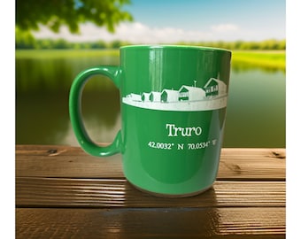 Truro Ceramic Mug Holds 11 Ounces Laser Engraved Can be Personalized 8 Colors Available