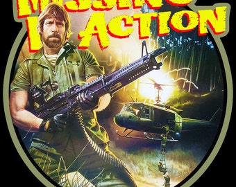 Chuck Norris Missing In Action Vintage Image T-shirt