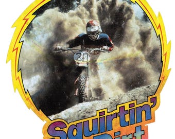 Vintage Squirtin Dirt Motor-cross Image T*shirt