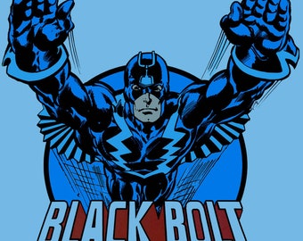 Black Bolt Vintage Custom T-Shirt