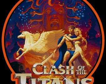 Clash of The Titans Vintage Image T-shirt