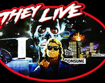 John Carpenter They Live Vintage Image T-shirt