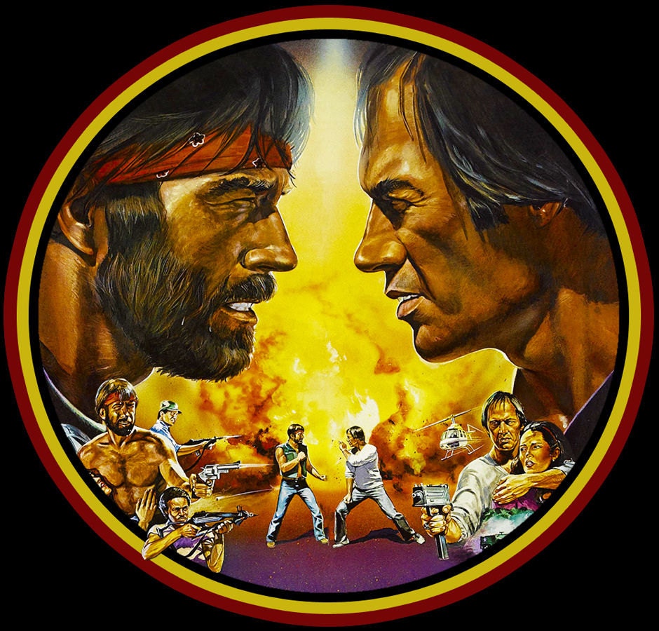 Chuck Norris Lone Wolf Mcquade Vintage Image T Shirt Etsy