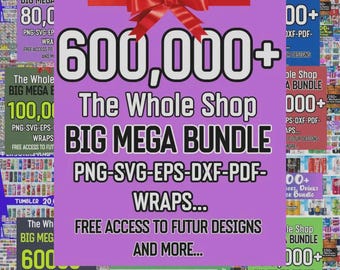 600.000 Mega Bundle Tumbler Wrap Sublimation, alle aktuellen und zukünftigen Designs, Google Drive Access, 20 Unzen Tumbler, PNG Design Digital Download
