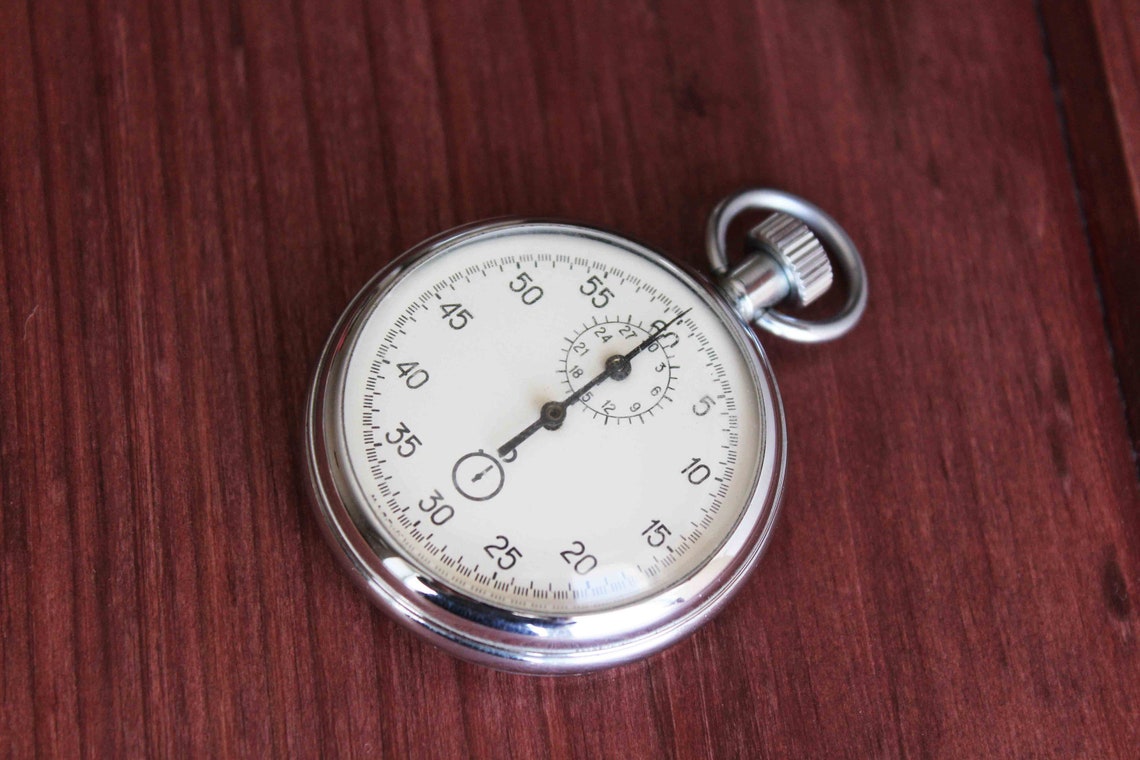 Sport Pocket Stopwatch agat Soviet Mechanical Etsy