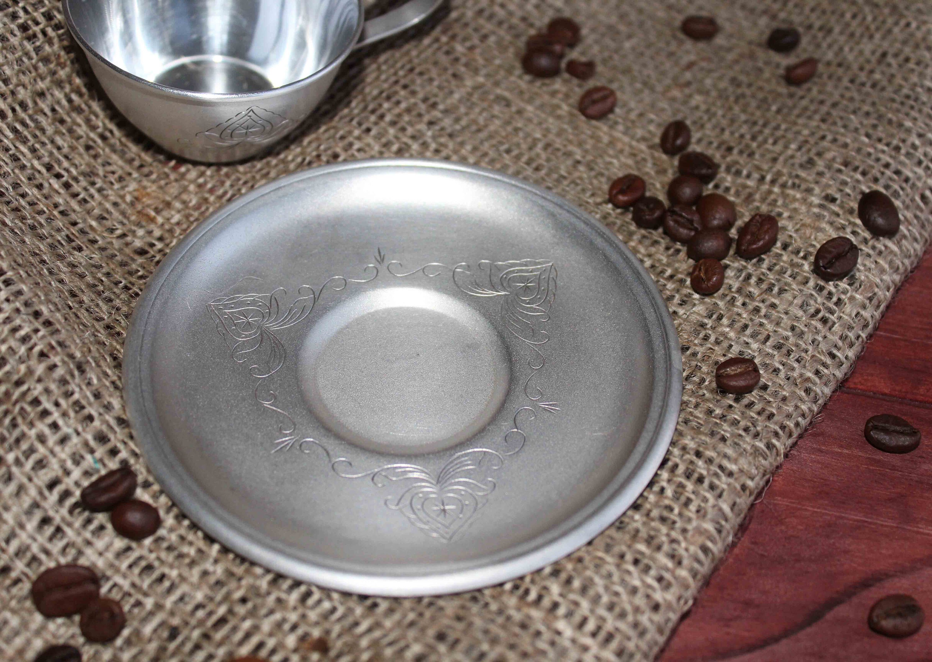 Silver Tea Cup and Saucer Set Vintage Melchior Cup Unique Etsy