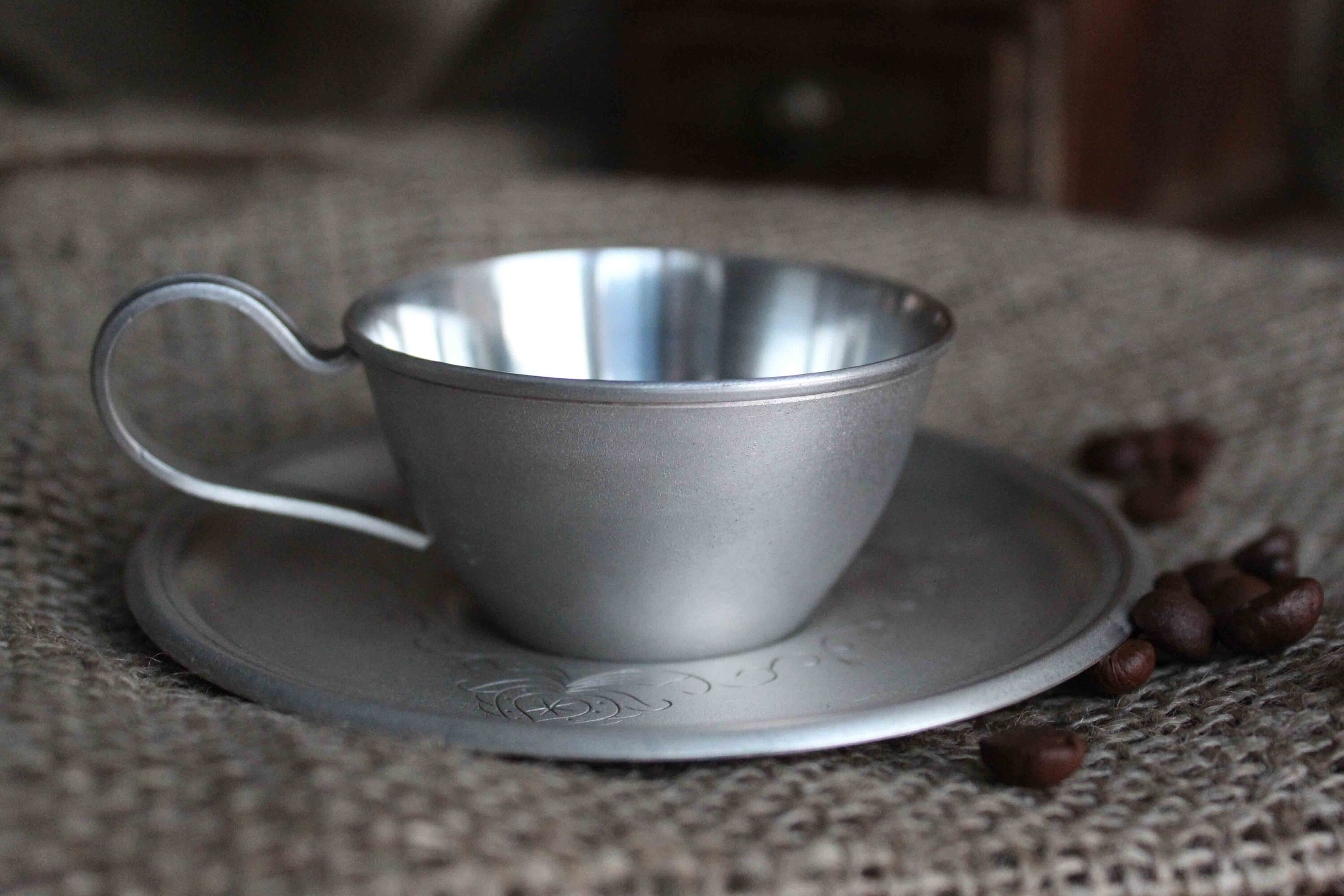 Silver Tea Cup and Saucer Set Vintage Melchior Cup Unique Etsy