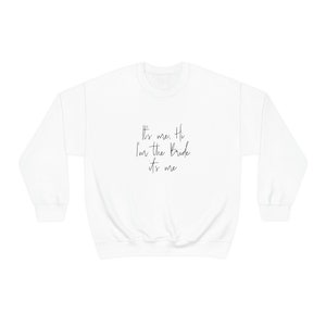 Anti-Hero Bride to Be Crewneck Taylor Swift Midnights Sweatshirt Bride to Be Swiftie Sweatshirt Bachelorette Apparel image 5