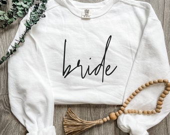 Bride Sweatshirt | Newlywed Crewneck Sweatshirts | Bride Apparel | Honeymoon Apparel