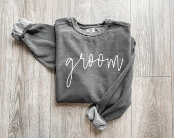 Groom Sweatshirt | Newlywed Crewneck Sweatshirts | Groom Apparel | Honeymoon Apparel