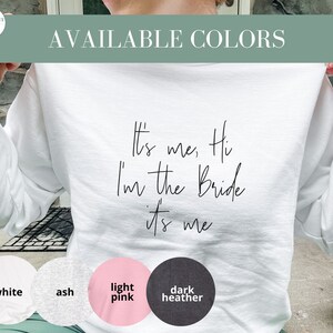 Anti-Hero Bride to Be Crewneck Taylor Swift Midnights Sweatshirt Bride to Be Swiftie Sweatshirt Bachelorette Apparel image 4