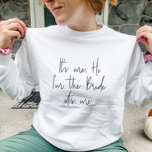 Anti-Hero Bride to Be Crewneck Taylor Swift Midnights Sweatshirt Bride to Be Swiftie Sweatshirt Bachelorette Apparel image 2