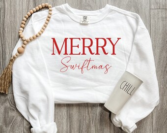 Merry Swiftmas Crewneck | Taylor Swift Inspired Holiday Sweatshirt | Christmas & Holiday Crewnecks