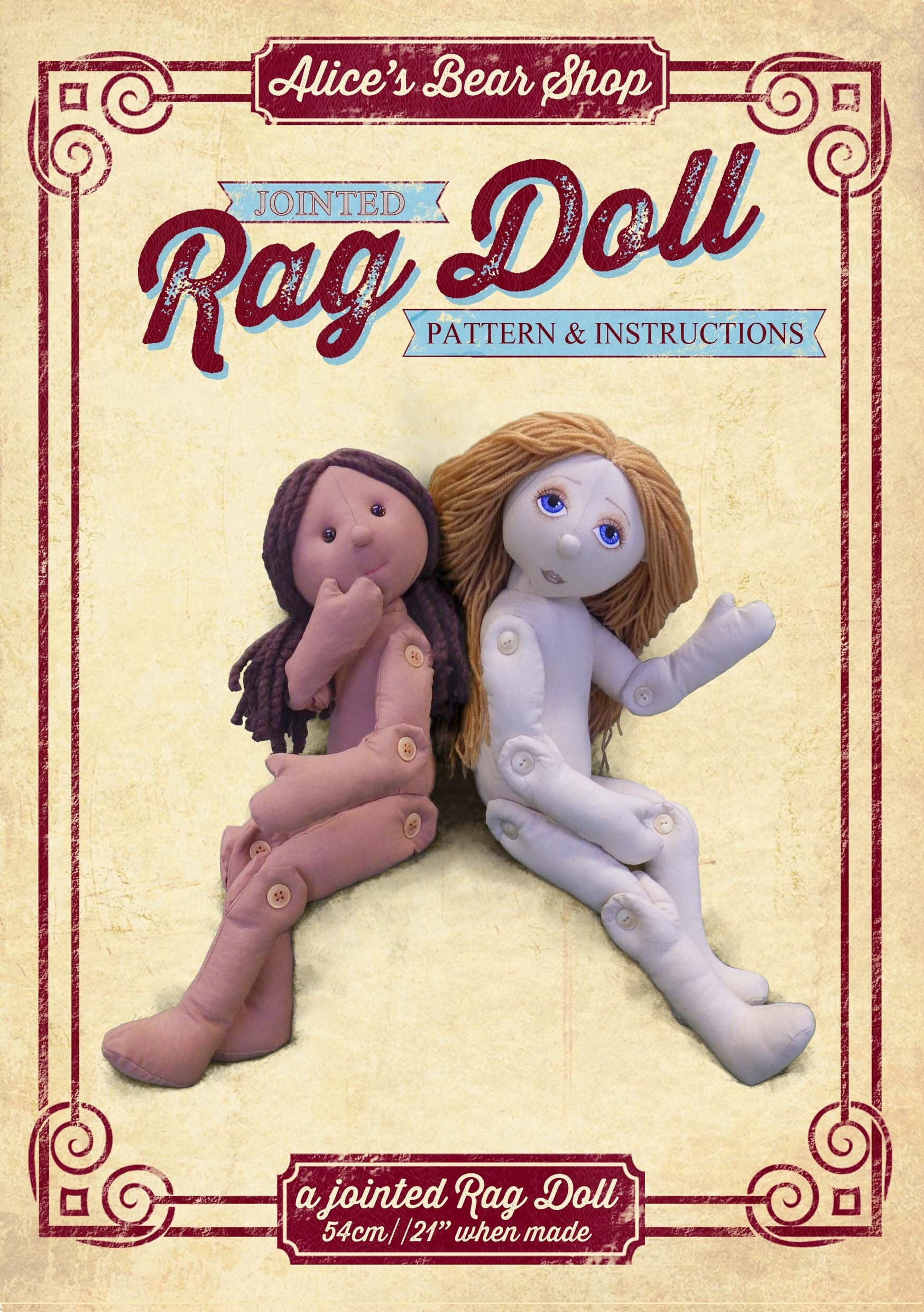Alice's bear shop rag doll hotsell