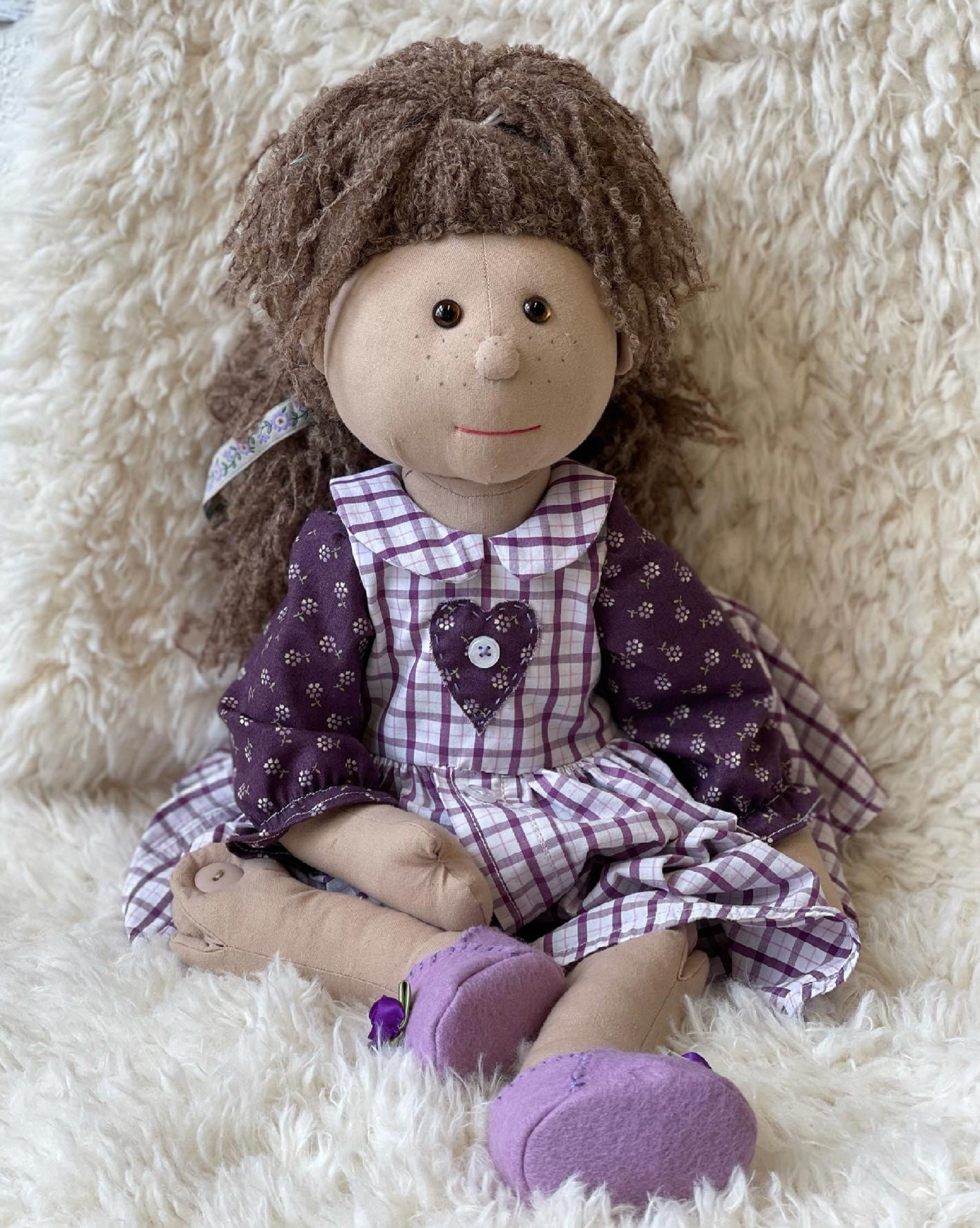 Button Jointed Rag Doll PDF Download Pattern to Make 54cm 21 Rag