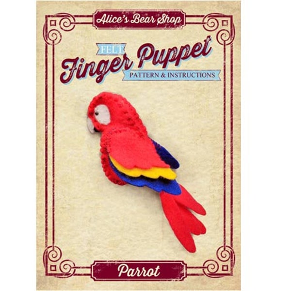 Download Finger Puppet Making Pattern - Parrot