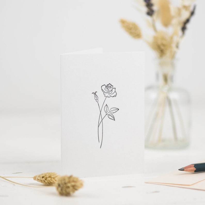 June Birthday Flower Card