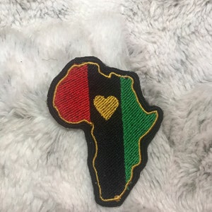 Black Love, Africa Iron on Patch, Black pride patch, Ethnic Style Patch