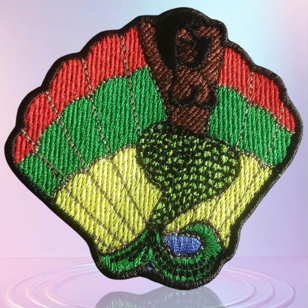 Mermaid Siren Iron on Patch, Afro Mermaid, Black Girl Magic, Afrocentric