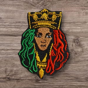 Short Hairstyles, Black Girl Iron On Patch