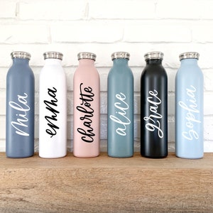 Personalized 20oz Stainless Steel Bottle | Custom Water Bottle | Gifts for Her | Personalized Water Bottle | Stainless Steel Bottle