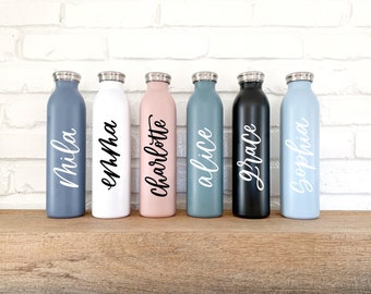 Personalized 20oz Stainless Steel Bottle | Custom Water Bottle | Gifts for Her | Personalized Water Bottle | Stainless Steel Bottle