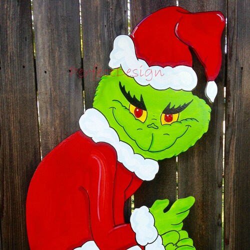 GRINCH Stealing the CHRISTMAS Lights Lawn Yard Art Decoration Etsy