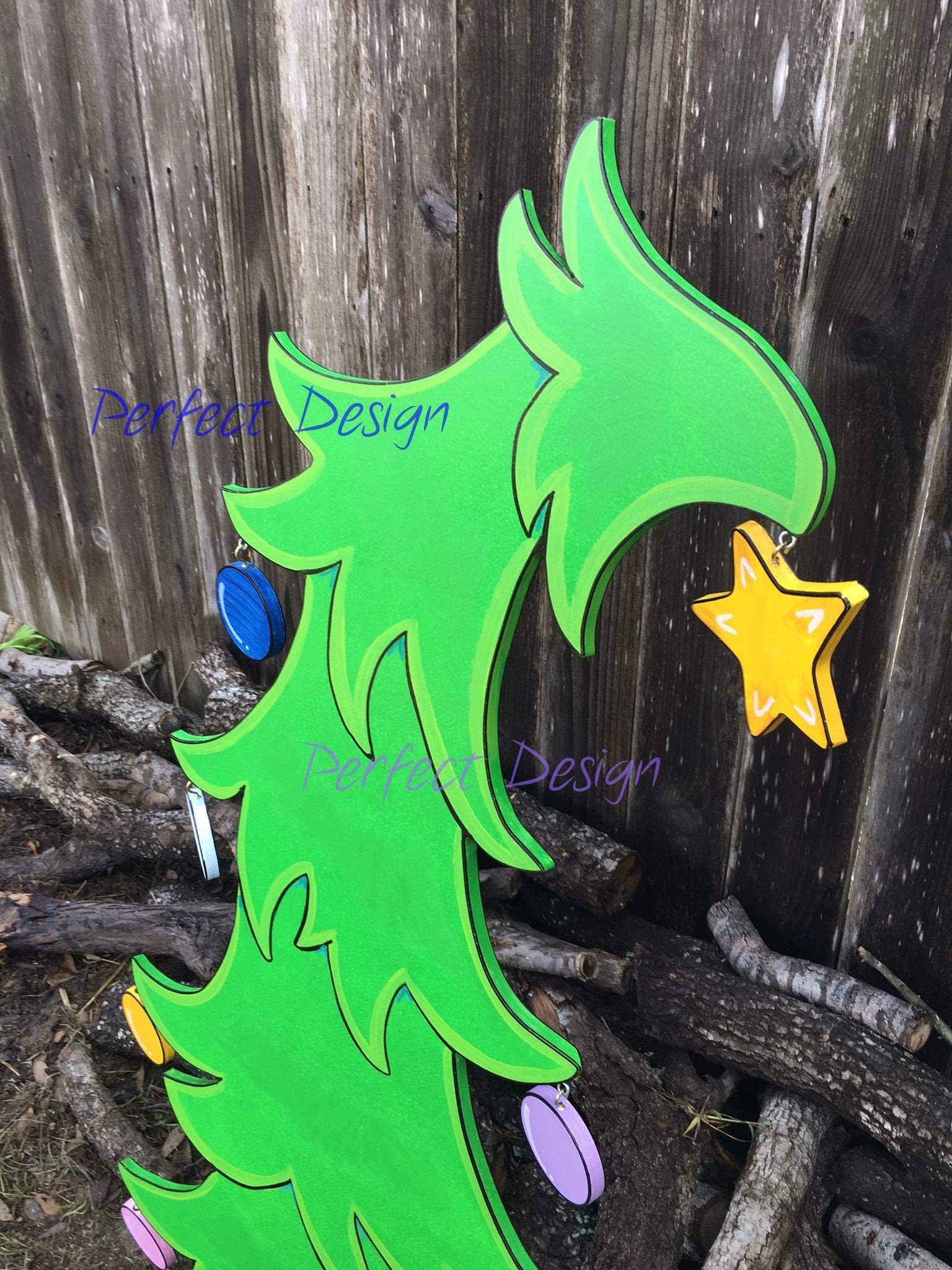 Whoville CHRISTMAS Tree CINDY Lou Who Smiling Grinch Inspired Etsy