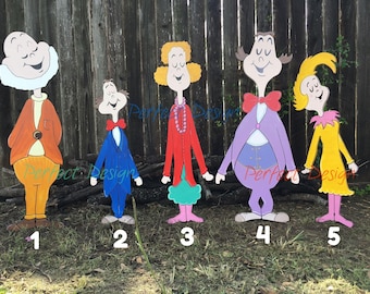 Whoville People WOOD Lawn Yard Art Decorations