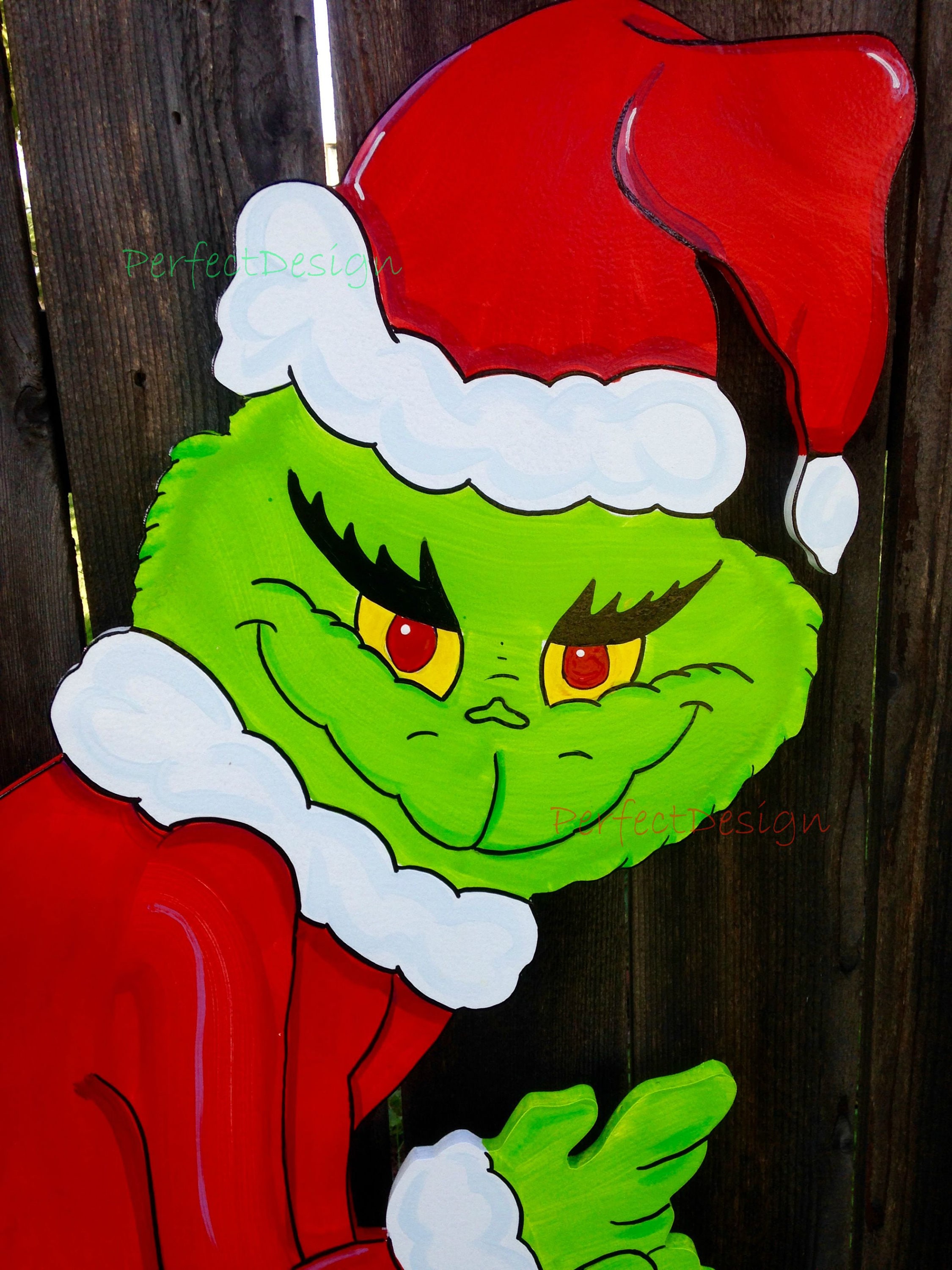 GRINCH Stealing the CHRISTMAS Lights Lawn Yard Art Decoration Etsy
