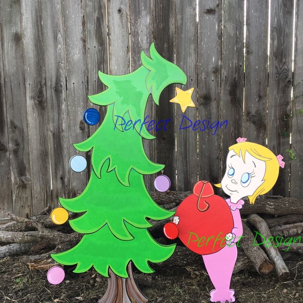 Cindy Lou Yard Sign Wood Etsy