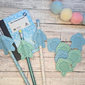 Sea Turtle Pencil Hugger / Topper  Straw Hugger  ***Large Quantity Discounts Available!