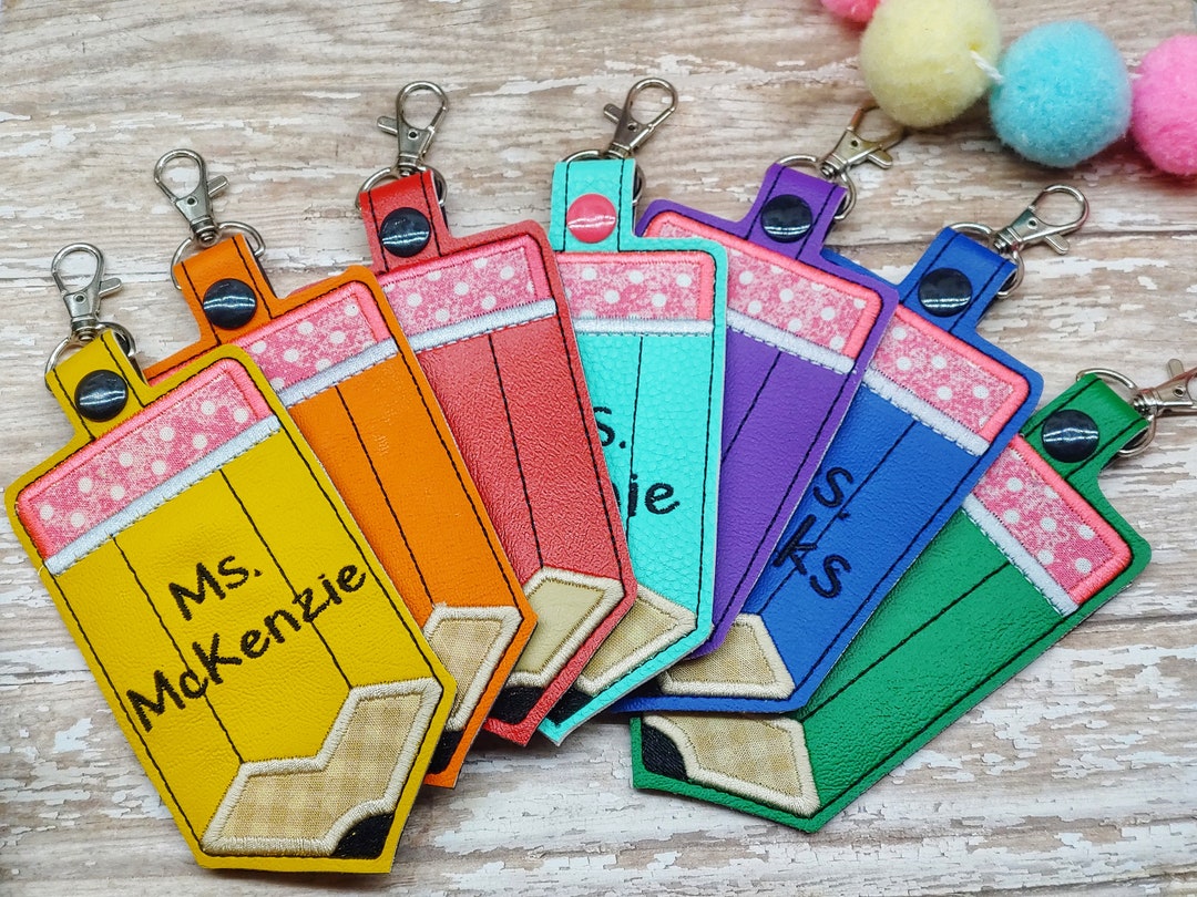 Pencil ID Badge Holder / Luggage Tag / Gift Card Holder with Optional