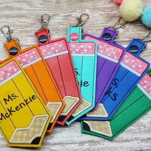 Pencil ID Badge Holder / Luggage Tag / Gift Card Holder ***With Optional Personalization***