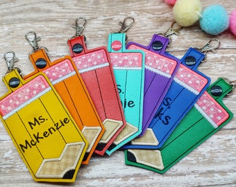 Pencil ID Badge Holder / Luggage Tag / Gift Card Holder ***With Optional Personalization***