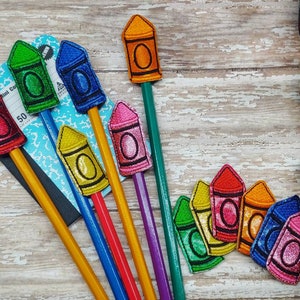 Glitter Crayon Pencil Topper ***Also Available in Non-Glitter Colors ***Large Quantity Discounts Available!