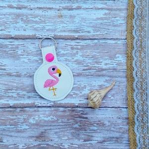 Flamingo Key Chain / Fob / Zipper Pull