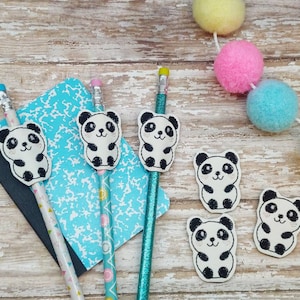 Panda Pencil Hugger / Topper  Straw Hugger  ***Large Quantity Discounts Available!