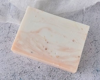 Natural French Pink Clay Soap - Exfoliating Soap - Homemade Soap - Pink Shea Butter Soap - Organic Soap - Palm Free Soap - Vegan Soap