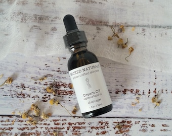 Nighttime Face Oil - Facial Serum - PM Skincare - Organic Skincare - All Skin Types - Anti-Aging Face Oil - Calming Face Serum