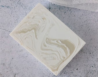 Fennel Mint Scented Handmade Soap Bar - Natural Organic Homemade Body Soap - Palm Oil Free Artisan Handcrafted Cold Process Cleansing Bar