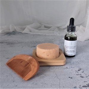 Jolly Man Beard Oil Kit - Beard Gift Set - Beard Shampoo - Beard Comb - Beard Grooming - Beard Care