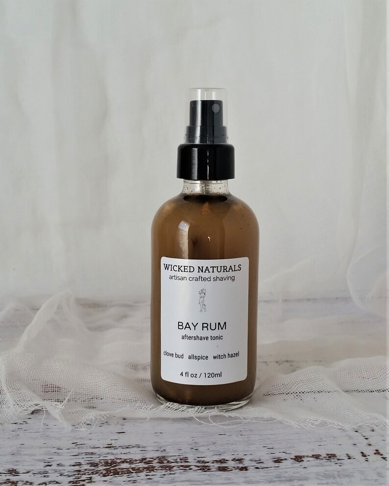 Bay Rum Natural Aftershave Tonic Spice Scented Aftershave Etsy
